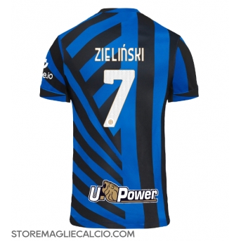 Inter Milan Piotr Zielinski #7 Maglia Gara Casa Repliche 2024-25 Maniche Corte